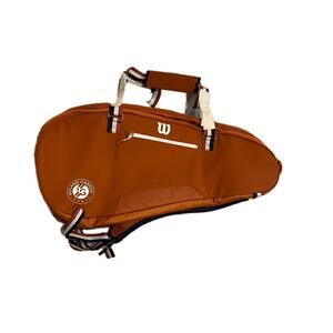 Wilson Roland Garros Tour 12 ClayLeather Tennis Bag NWT Rare